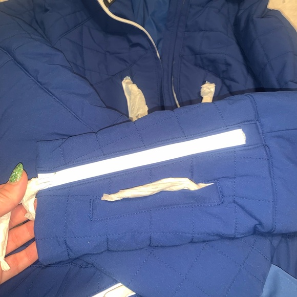 NEW! Free People all prepped up ski jacket sapphire blue XS - Picture 6 of 7